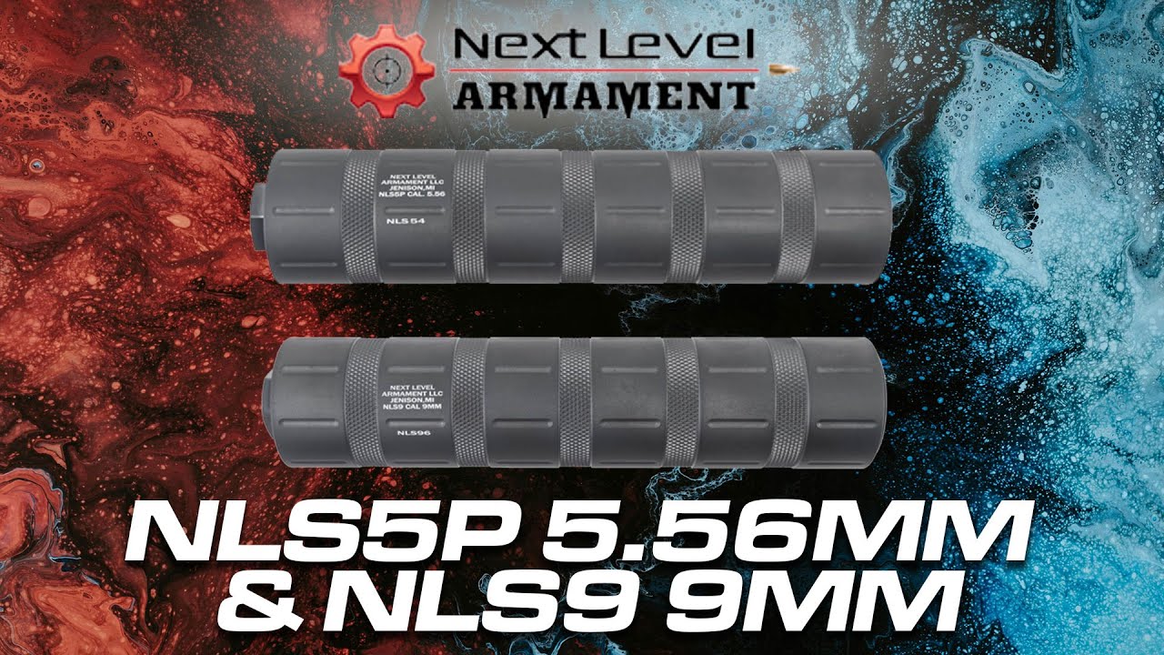 Next Level Armament NLS5P 5.56mm & NLS9 9mm Direct Thread Suppressors