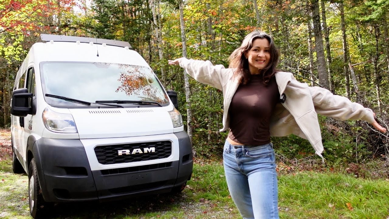 Vanlife in Maine: Security System, Off-Grid Living, and Quiet Beach Adventures | Ep 33