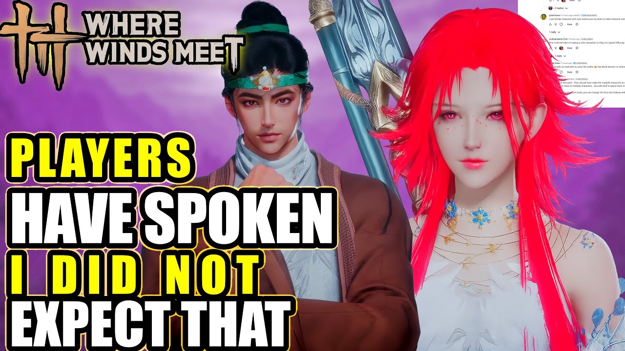 WHERE WINDS MEET: Well, For The NEW Multi Character Implementation Players Have SPOKEN