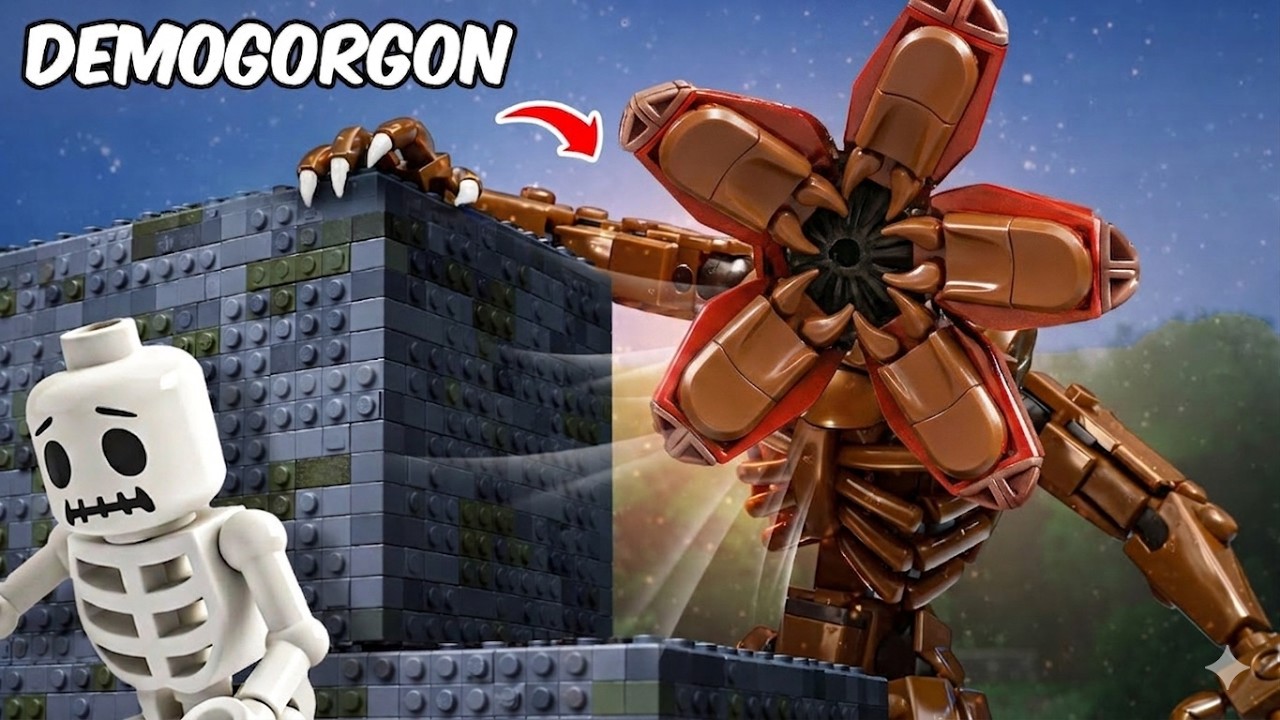 Turning LEGO DEMOGORGON into a CURSED CARTOON CAT! | AM Bricks Galaxy