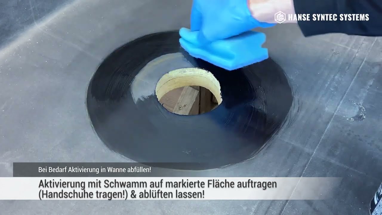 Installation EPDM Dachablauf / Garantie Gully