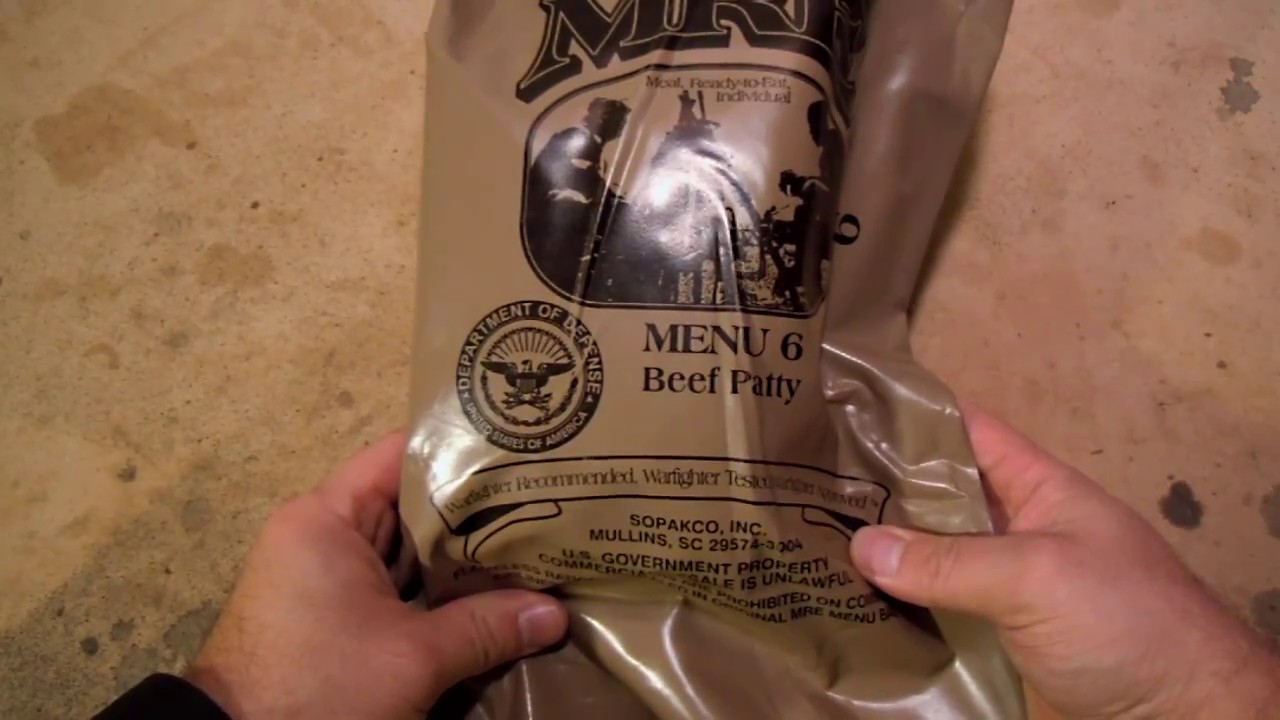 MRE Review - Menu No. 6 - Beef Patty