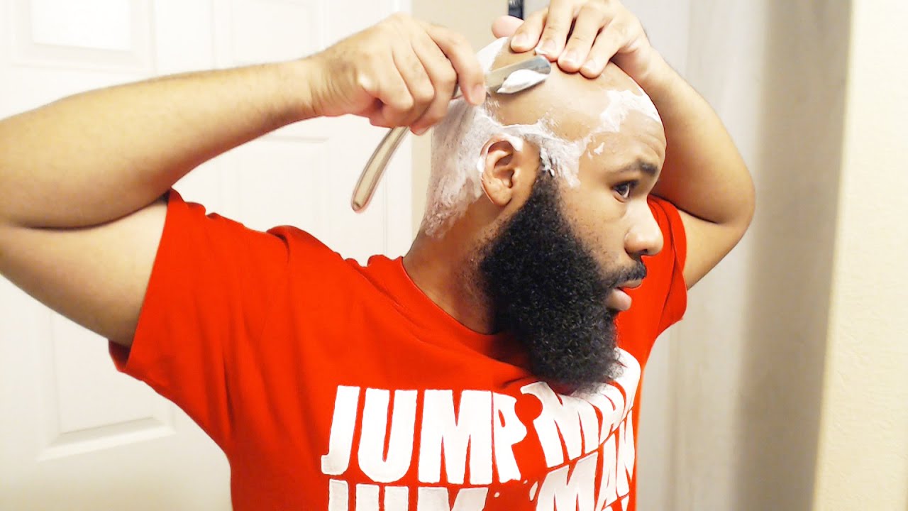 How To Use a Straight Edge Razor To Shave Your Head Bald | Parker SR1