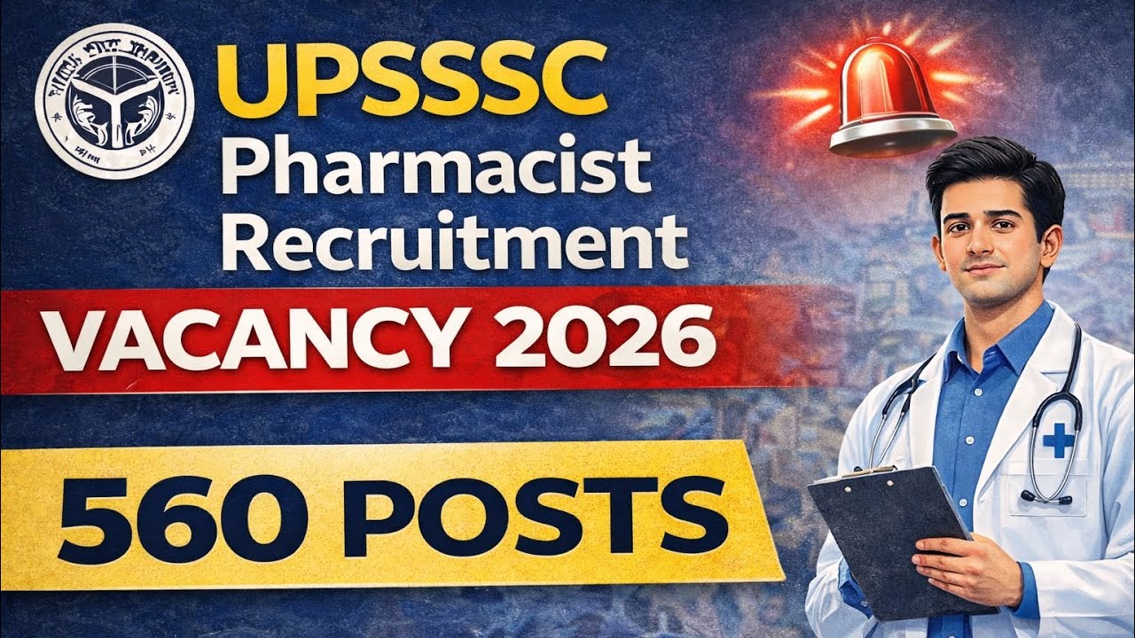 UPSSSC Pharmacist Vacancy 2026 💊 560 Posts | Eligibility & Details #shorts