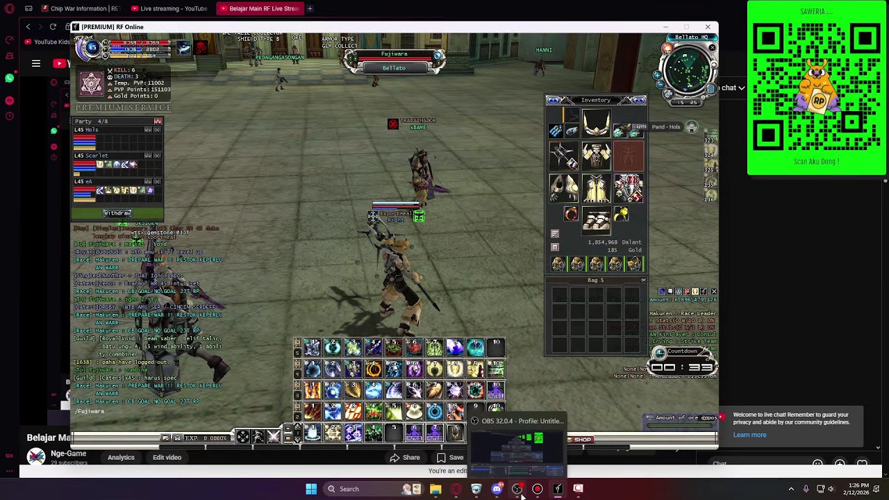 Belajar Main RF Live Stream #1