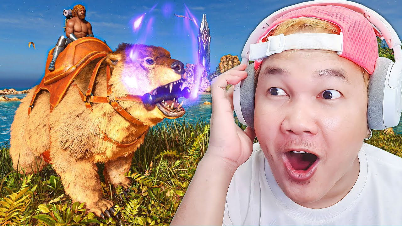 ថ្ងៃសំណាងរបស់ខ្ញុំបានមកដល់ហើយចាប់បានAlpha Dire Bear😱! ARK Survival Ascended Cambodia Part 42