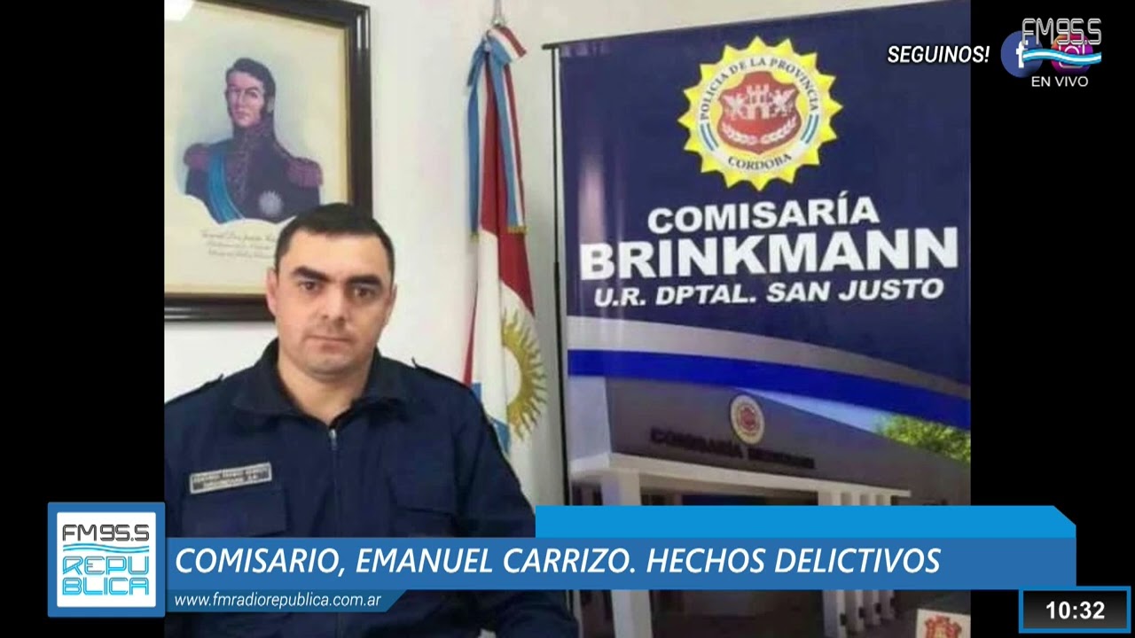 Comisario Emanuel Carrizo y los hechos de los últimos días