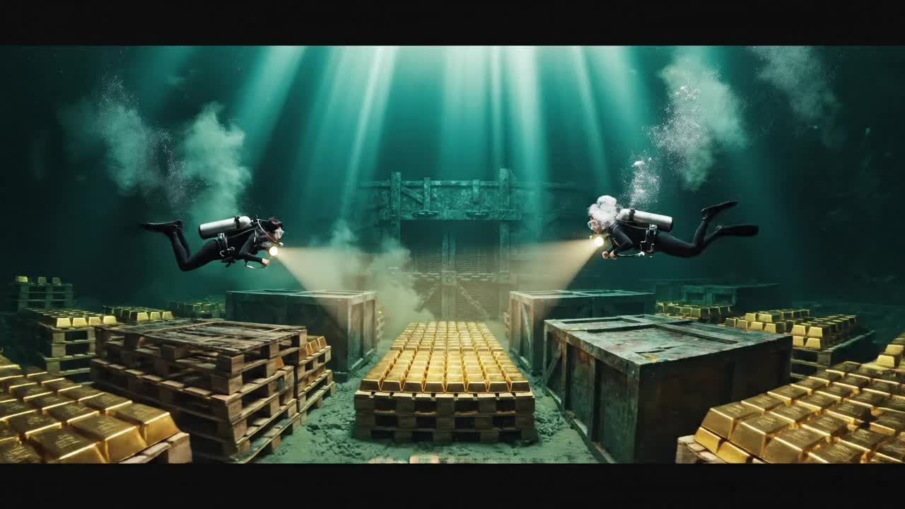 DIVERS ENTER HIDDEN WWII GOLD VAULT TUNNEL