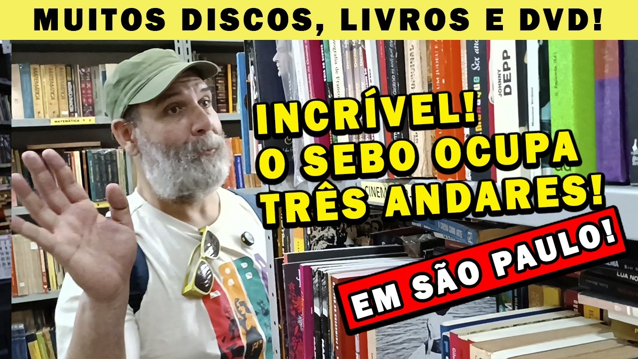 3 andares de garimpo! DISCOS, LIVROS e DVDs neste SEBO de SÃO PAULO! I DOLCE VIDEO 624