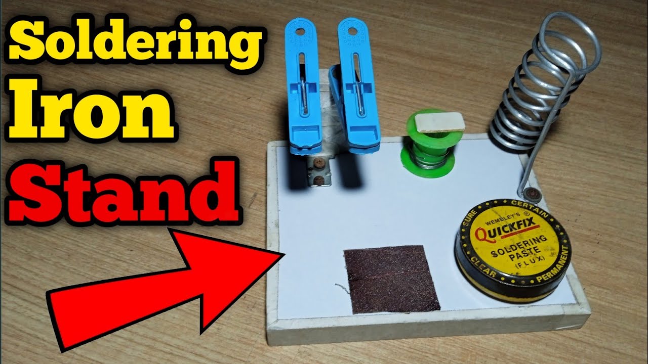 How to make SOLDERING IRON STAND || SOLDERING IRON STAND Kaise banaye