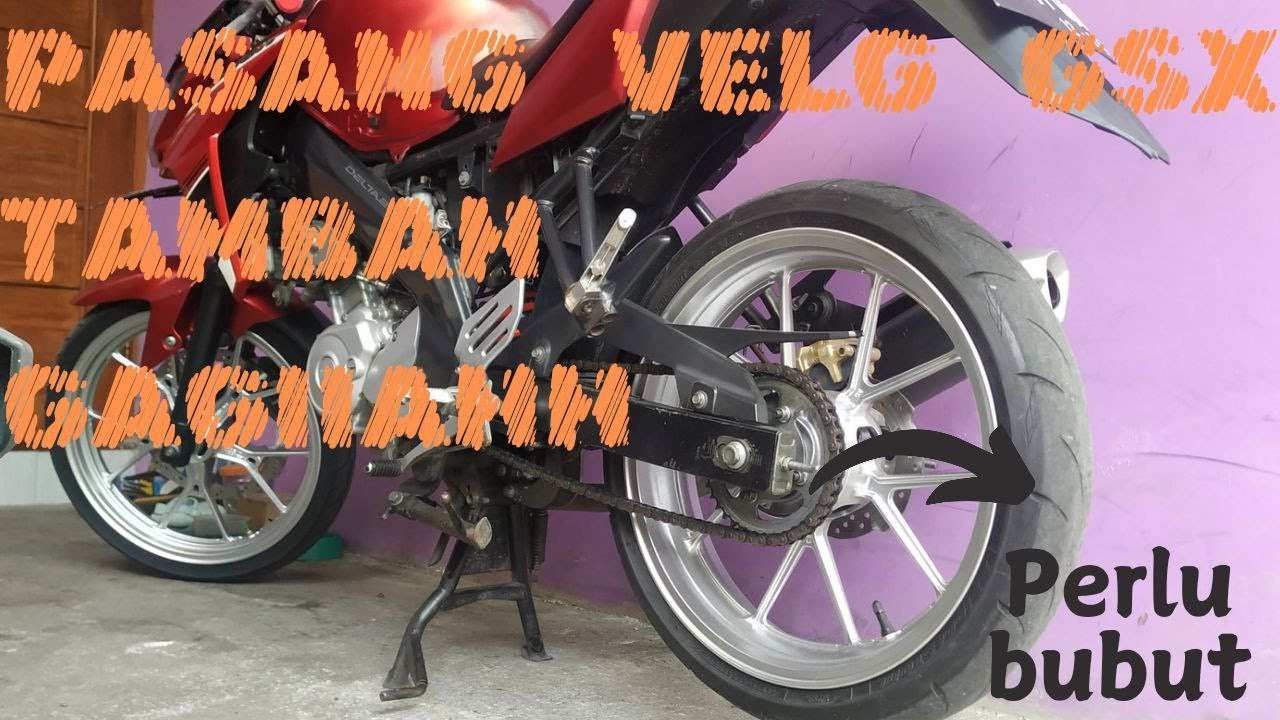 CARA PASANG VELG GSX DI YAMAHA VIXION NVA/NVL [VELG BELAKANG]