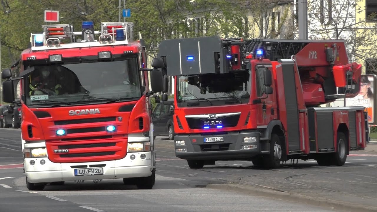 [Löschzug FW 2] - Einsatzfahrten an der BASF Ludwigshafen