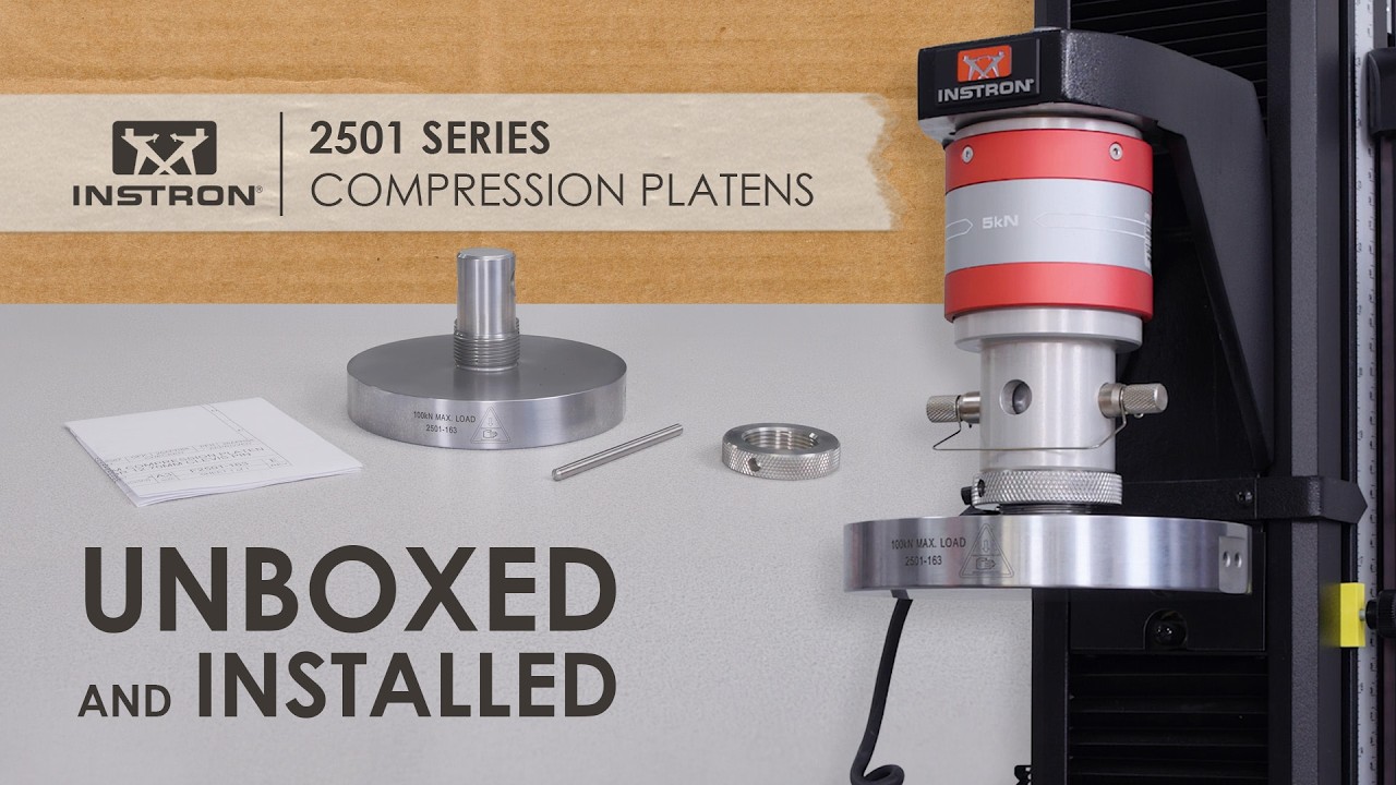 Instron® 2501 Series Compression Platens | Unboxed and Installed