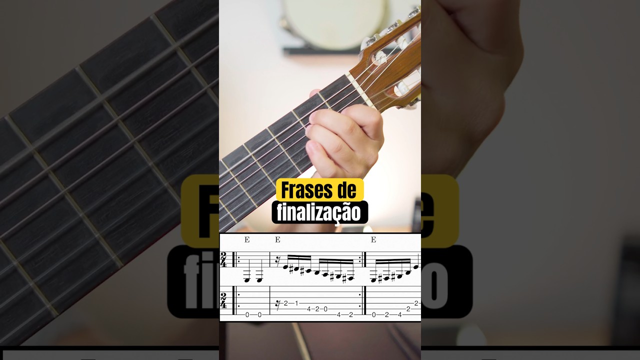 Baixaria de finaliza&ccedil;&atilde;o para viol&atilde;o 6 e 7 cordas - E maior