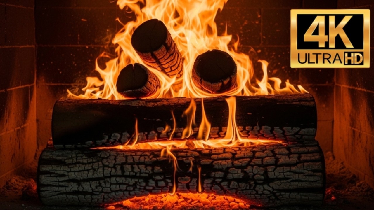 🔥 Ultimate Cozy Fireplace 4K Live | Real Crackling Fire Sounds for Deep Sleep 💤