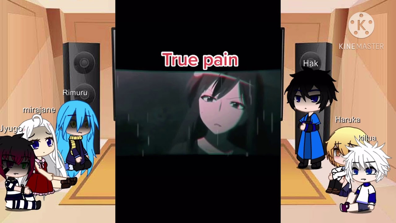 Anime characters react to each other (haruka kotoura)