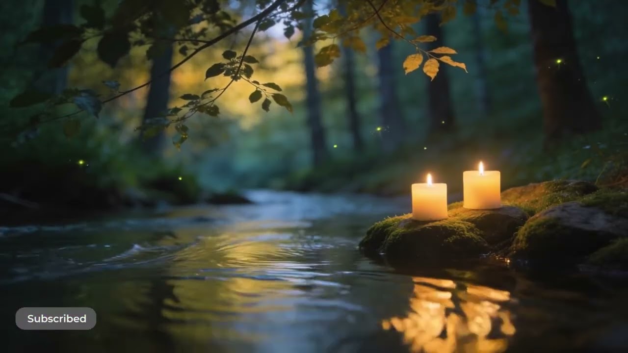 Relaxing Piano & Water Sounds 🌹 Calm Your Mind, Stop Overthinking & Sleep Fast 1