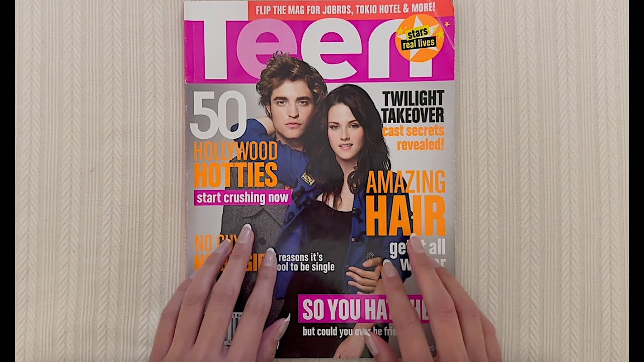 ✨🕯️🌔 🥀 whisper ASMR Teen Magazine 2009 ✨ Twilight issue with Kristen Stewart & Robert Pattinson ^^ ✨