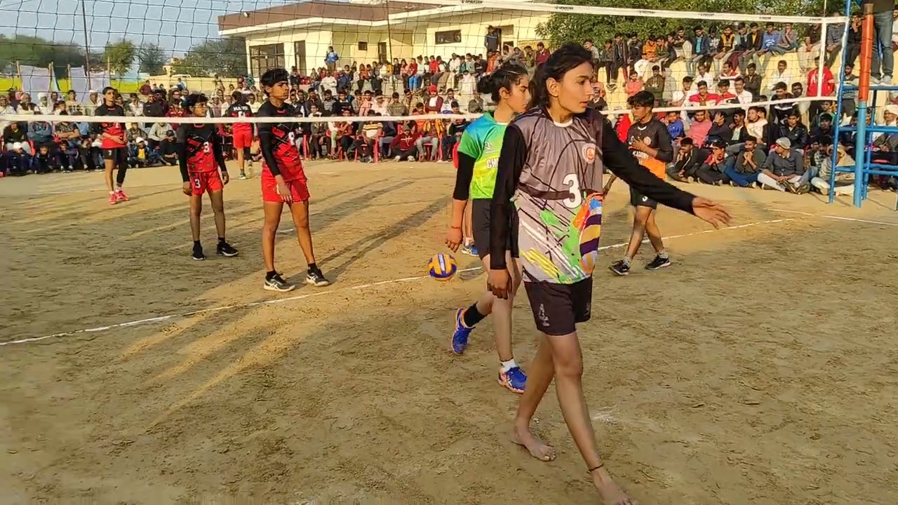 GIRL'S FINAL MATCH OF SHERLA VOLLEY BALL TOURNAMENT HANUMAN GARH V/S SHERLA CLUB