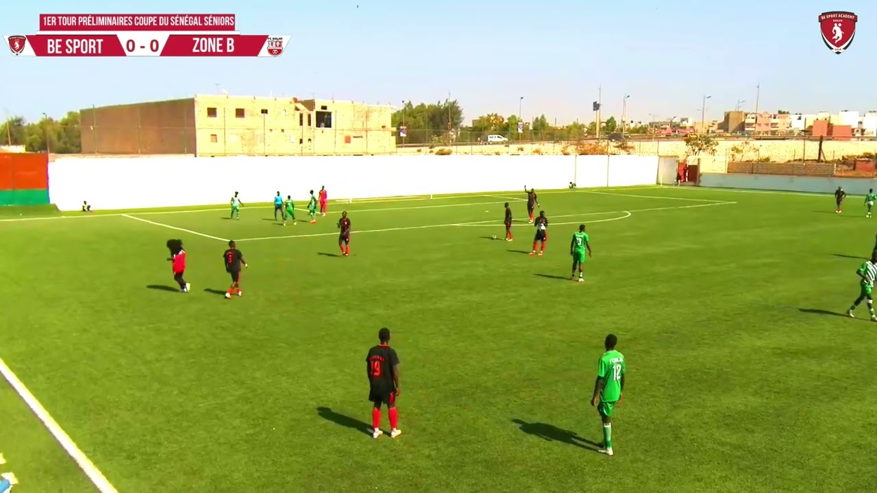 1er Tour des Préliminaires de la Coupe du Sénégal Séniors; Be sport / Zone B (2-0).