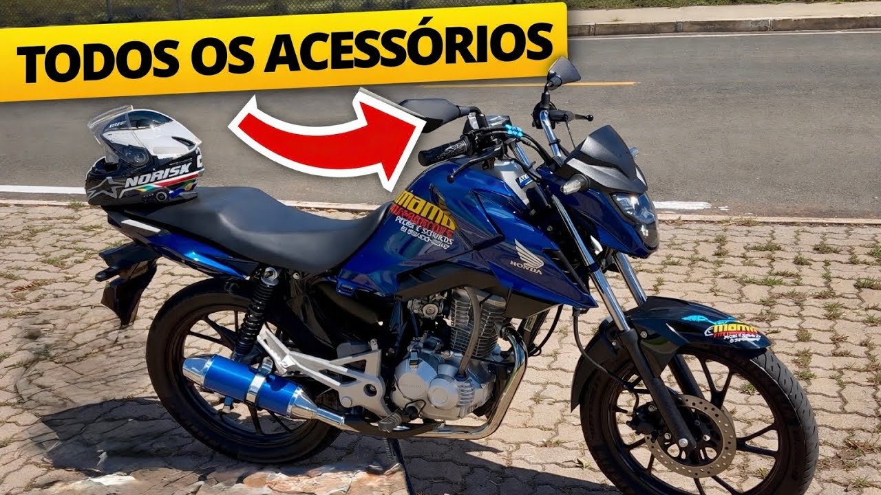 TODOS OS ACESSÓRIOS da 160 !!!! #160 #honda #tavares160 #fan160 