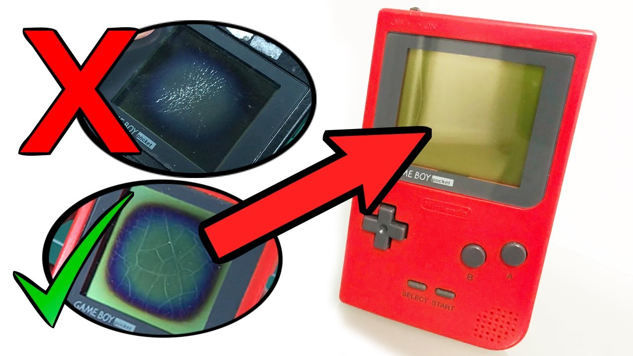 Gameboy Pocket(s) double screen burn/polarizer fix.