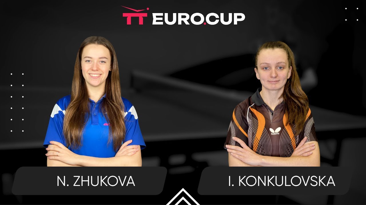 13:30 Nadiia Zhukova - Iryna Konkulovska 19.01.2026 TT Euro.Cup Women Ukraine Master. TABLE 3