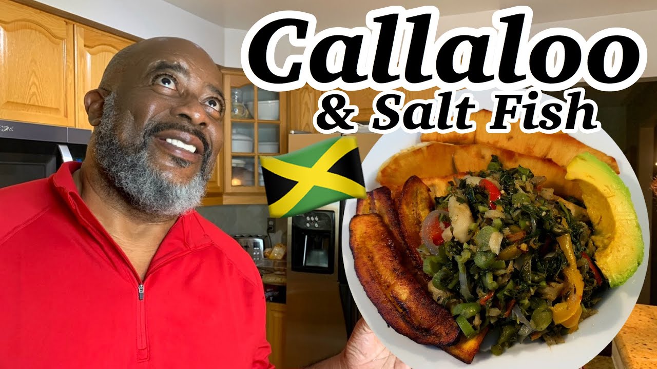 How to make Callaloo & Saltfish! (Peel, Clean & Cook!) | Deddy's Kitchen