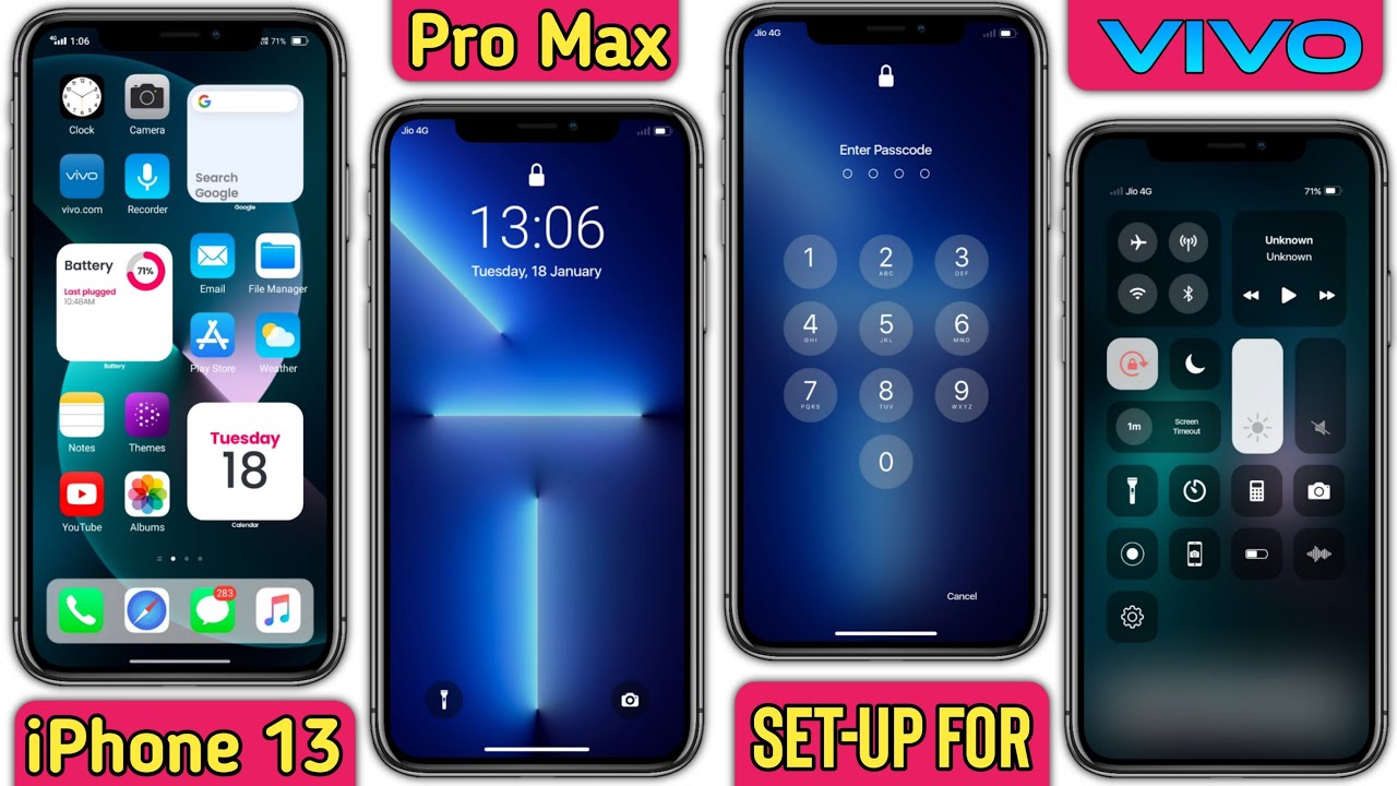 iPhone 13 Pro Max Set-up Theme For Vivo All Devices | Vivo Theme | #vivotheme  @vivothemestore
