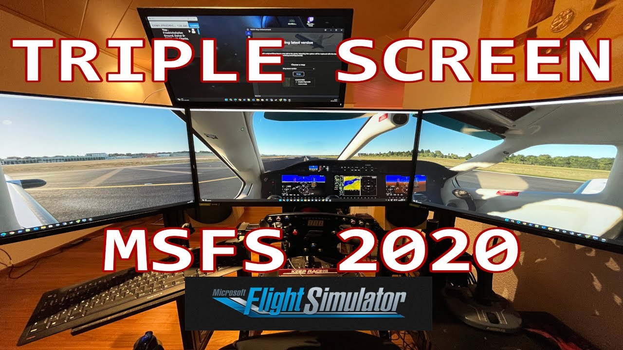 MSFS2020 | Triple Screen Setup | No Surround