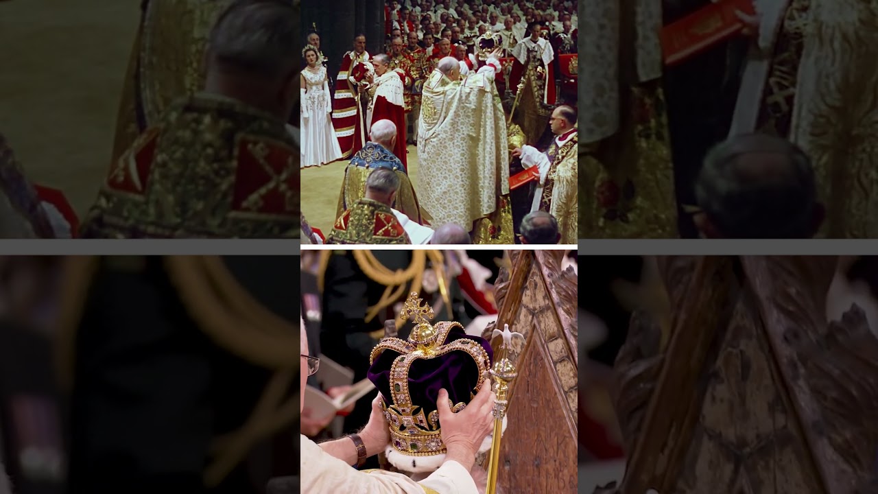 How did Queen Elizabeth and King Charles' coronations compare?
