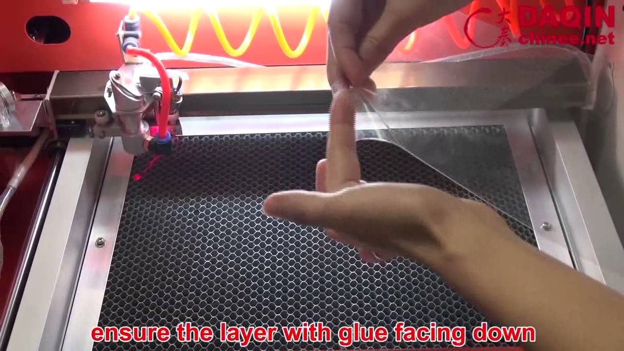 Mobile screen protector laser cutting machine