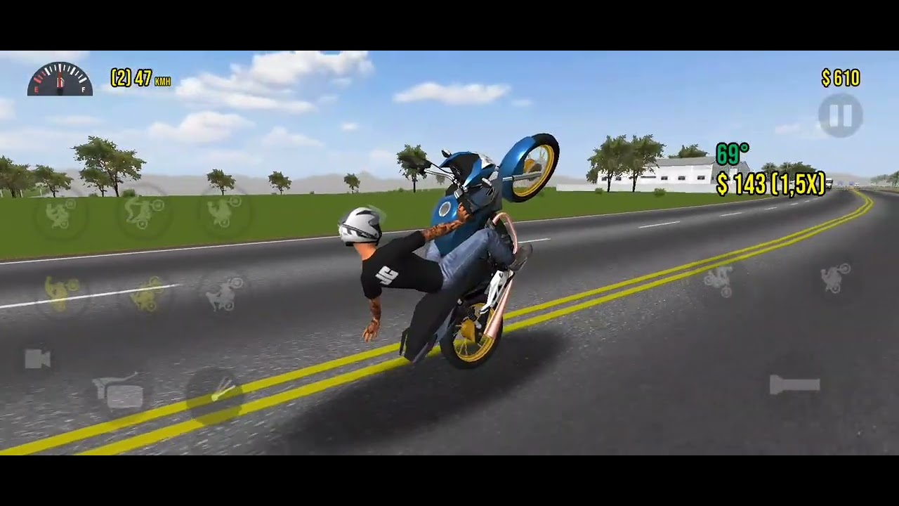 Quanto tempo sem trazer esse jogo moto wheelie 3d? Dando rolê na rua do grau vídeo de hoje06/01/2026
