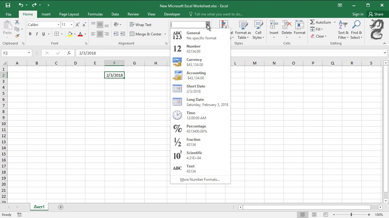 How to Format date to Long Date format in Excel