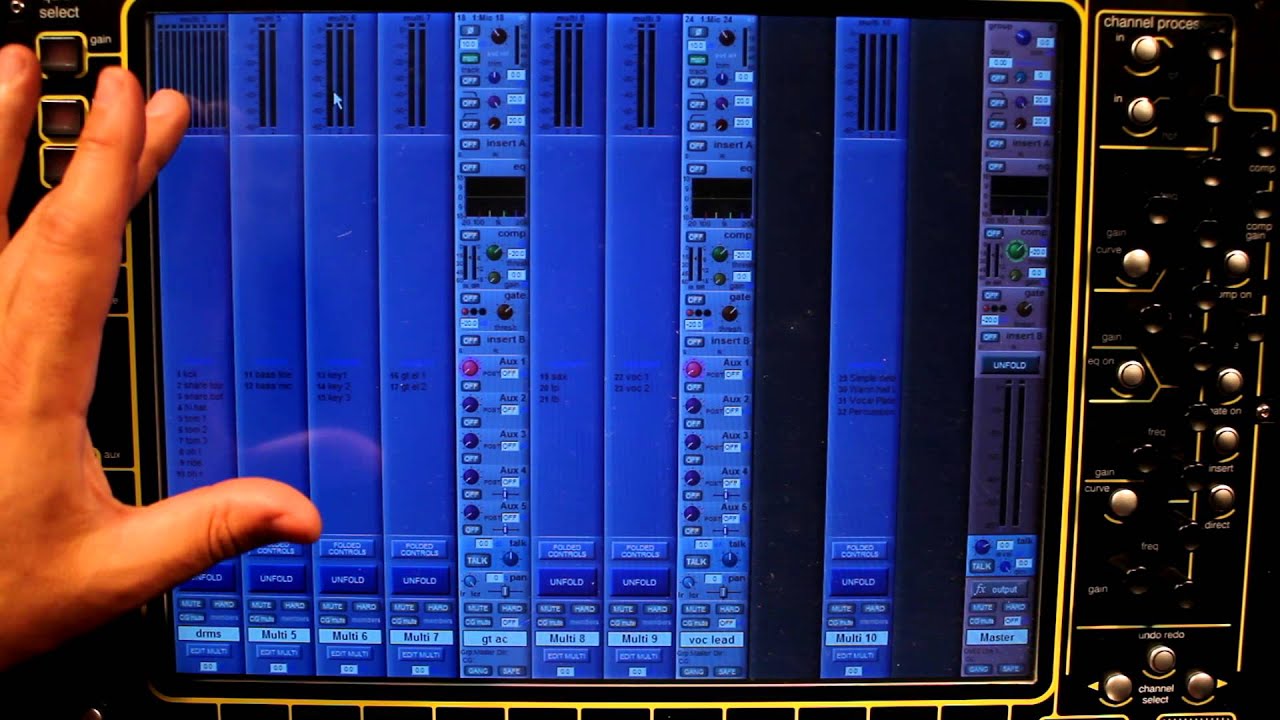 DiGiCo - SD Series - Multi channel input (channel folding) - En Español