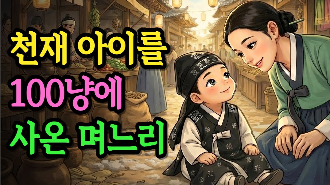 장터에서 아이를 100냥에 사온 며느리, 그 아이의 정체는? | 야담 옛날이야기 오디오북 전설 민담 사연