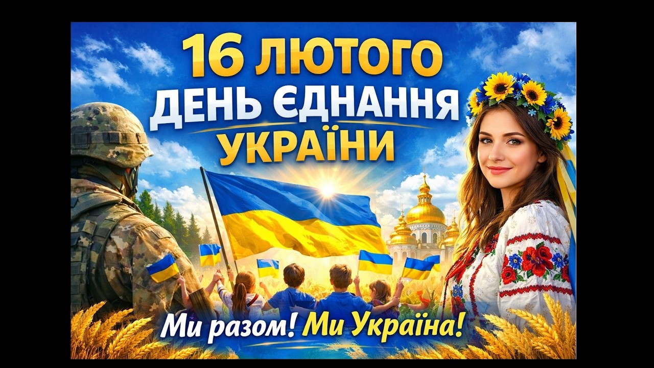 16 лютого — День єднання України 💙💛 | Історія, значення та сила єдності