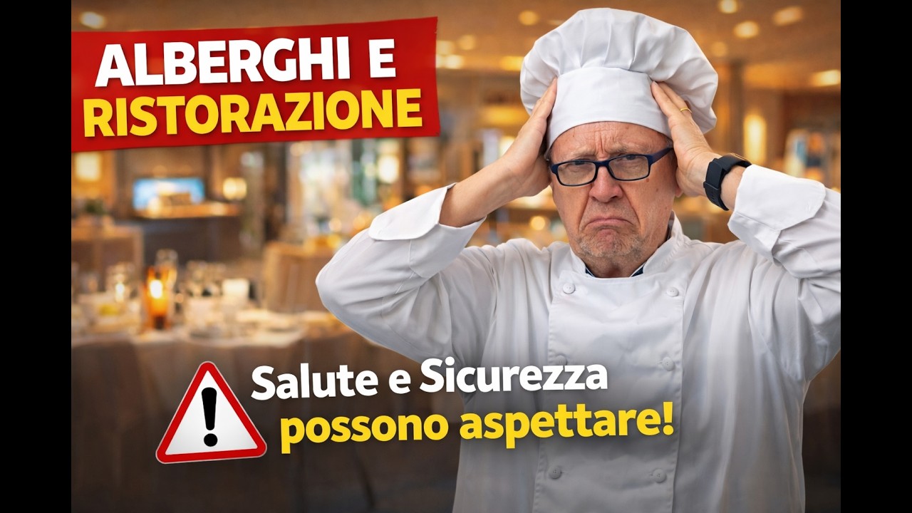 Alberghi e Ristorazione: Salute e Sicurezza possono aspettare!