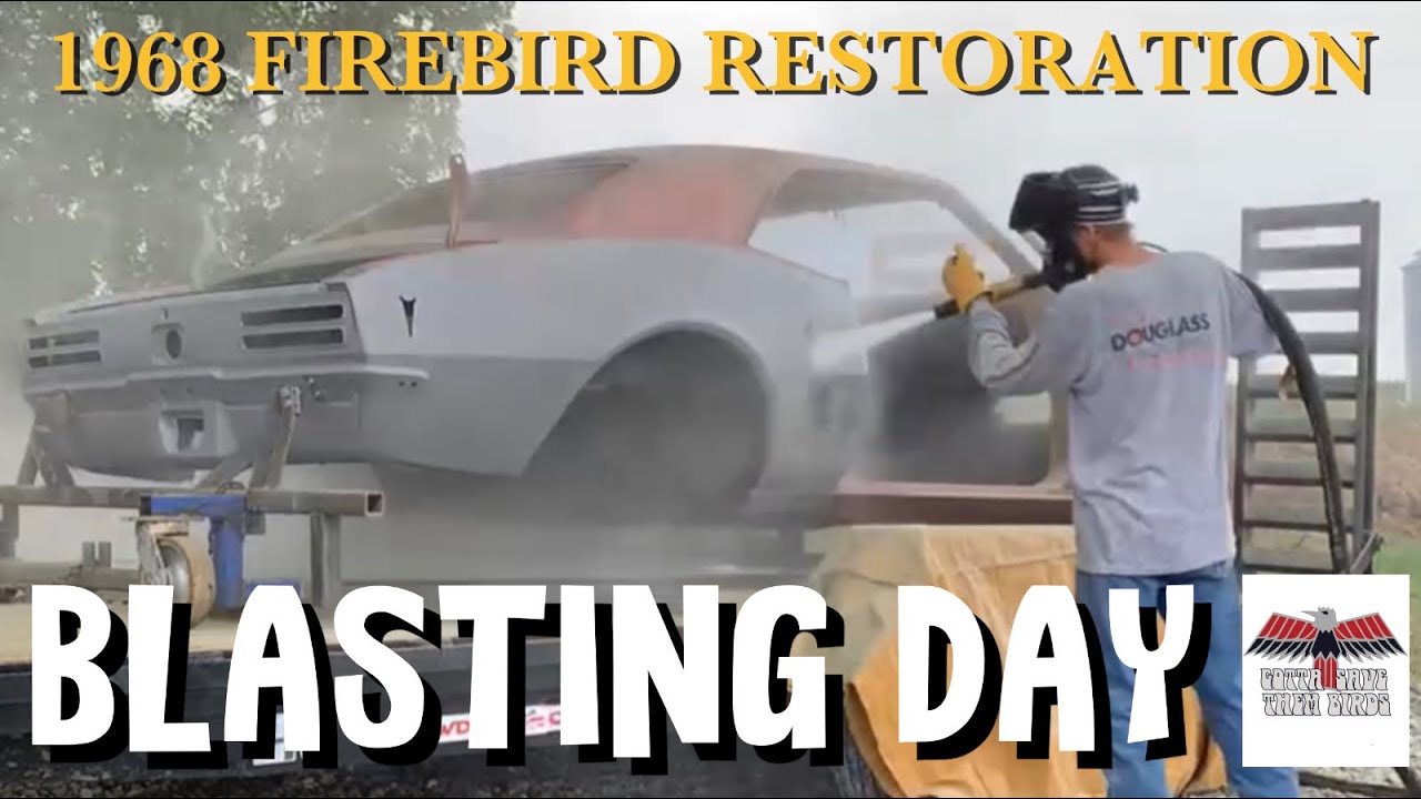 Blasting day! Dustless blasting 1968 Firebird. Before and after was it worth it?