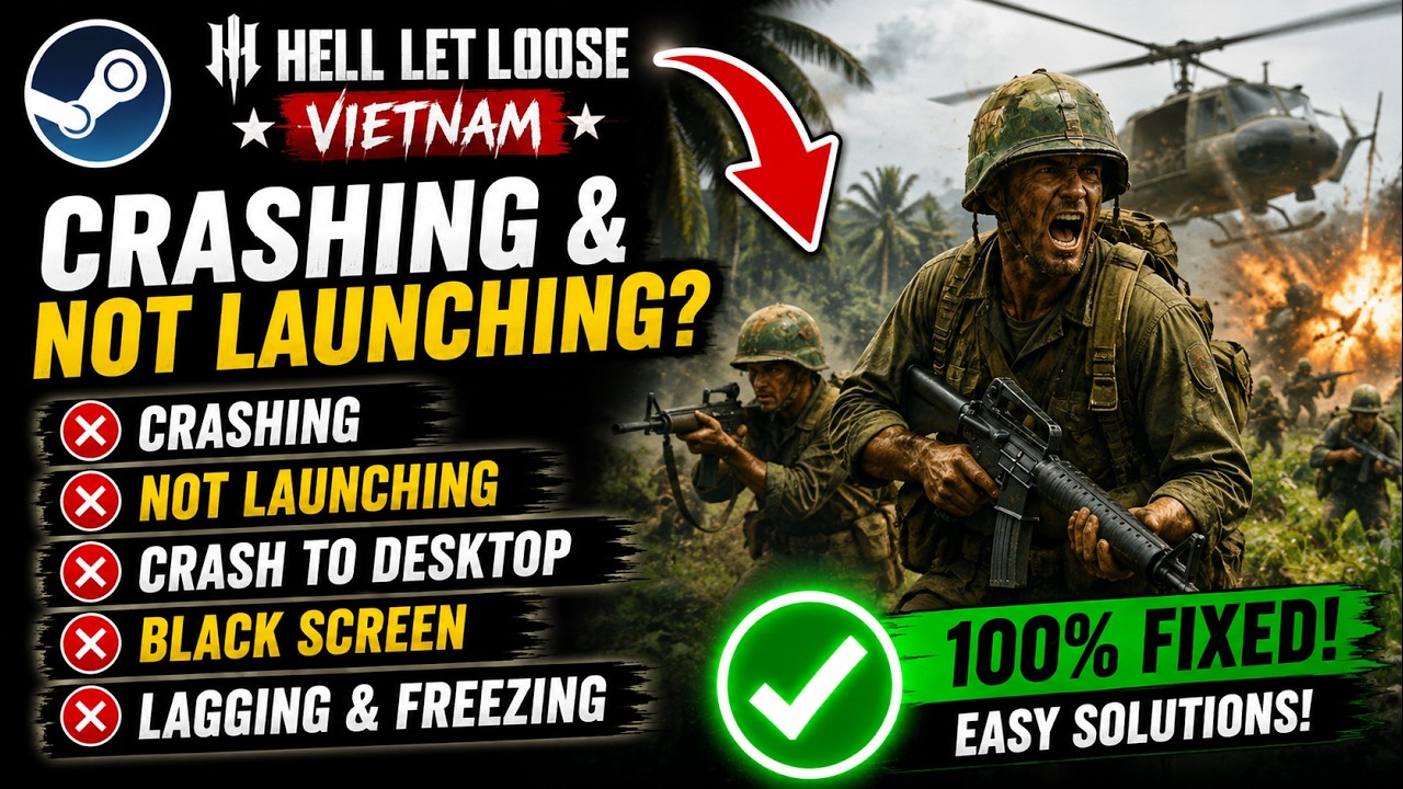 Fix Hell Let Loose Vietnam Not Launching,Crashing | Hell Let Loose Vietnam Black Screen,Not Loading