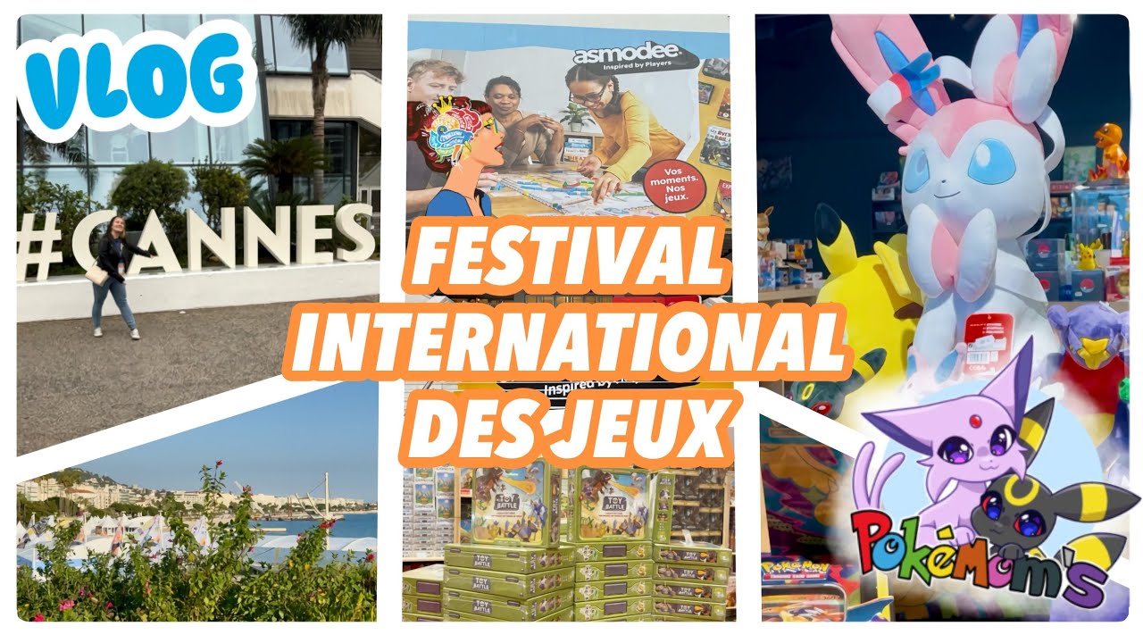 VLOG CANNES 🎥 Festival International des Jeux & Pokémom's 🌸