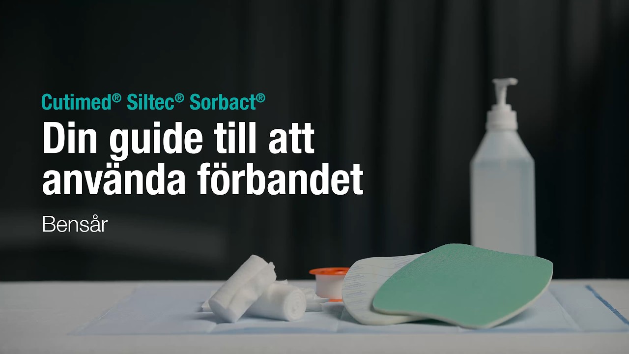 Cutimed Siltec Sorbact – Din guide till att använda förbandet: bensår