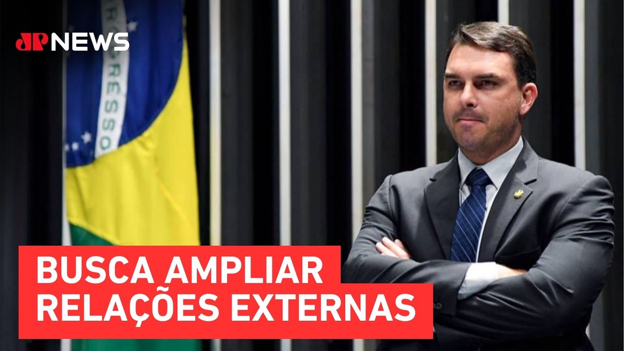 Flávio Bolsonaro amplia articulações internacionais com líderes da direita