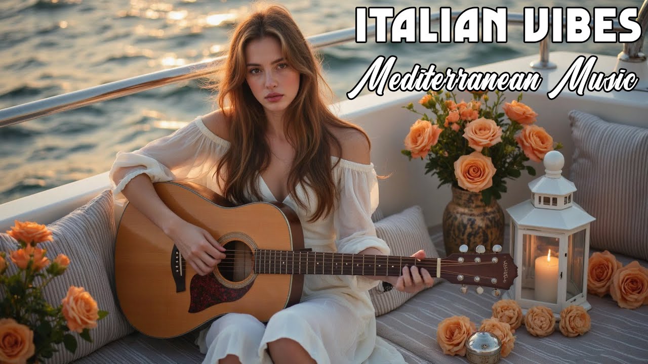 🎶 Italian Vibes & Mediterranean Music 🎶 2+ Hours Scenic Amalfi Coast & Lake Como Relaxation 4K