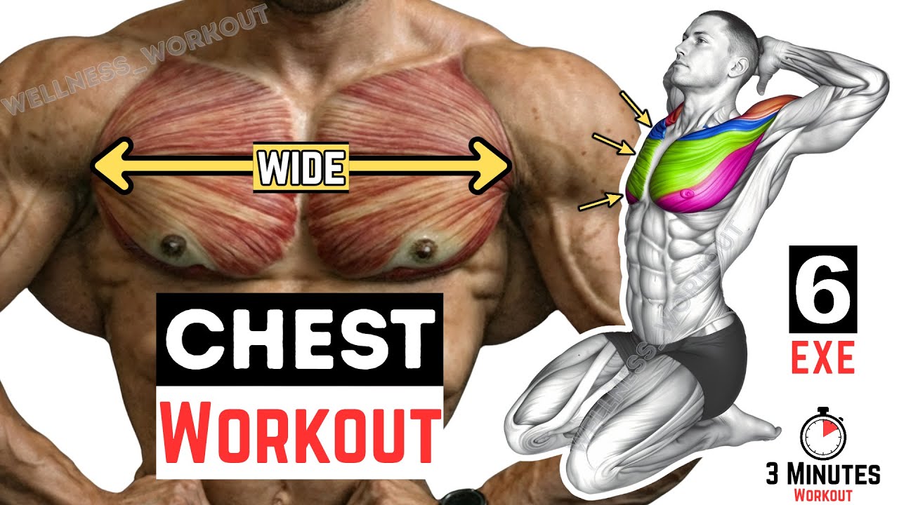 3-Minute Chest Killer: Build a Wider Chest (6 Best Exercise)