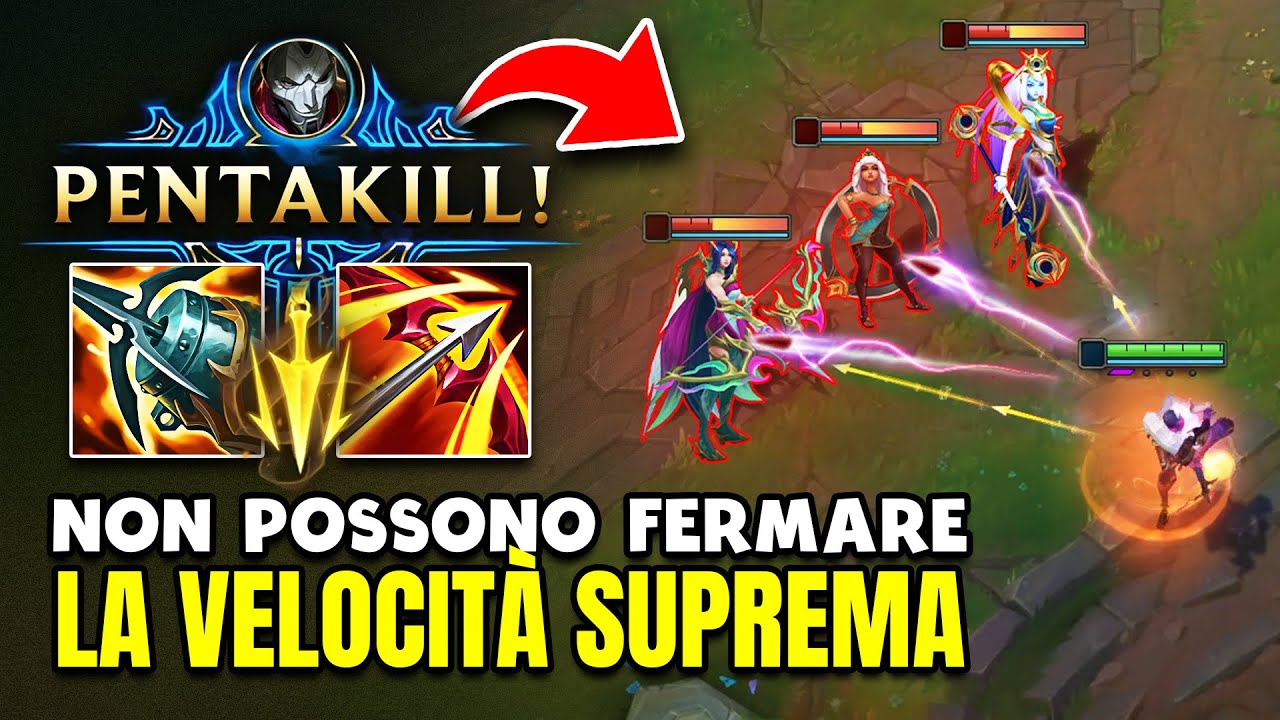 JHIN FULL ATTACK SPEED PENTAKILL: IL PIÙ VELOCE DELLA LANDA