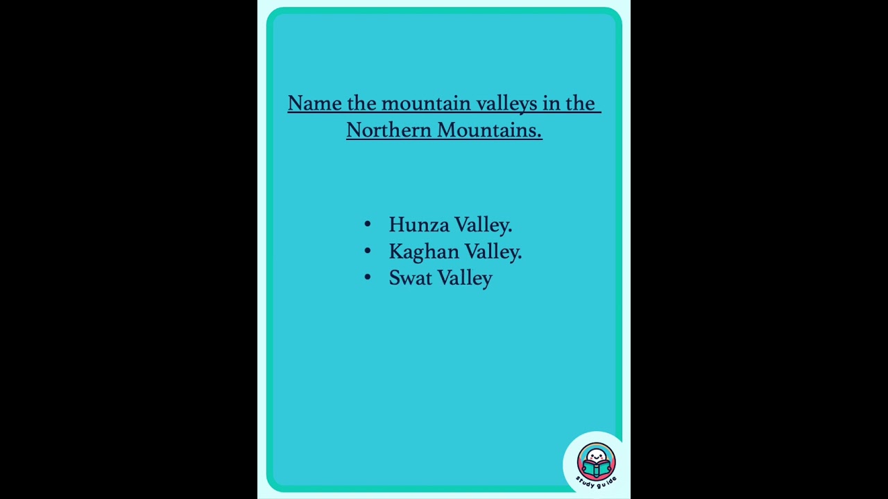 Olevels/IGCSE Geography: Topography 6