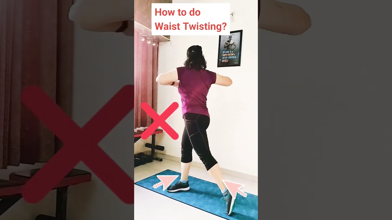 How to do Waist twisting | #shorts #viralshorts #trending #twist #sidebellyfat #fatloss #bellyfat