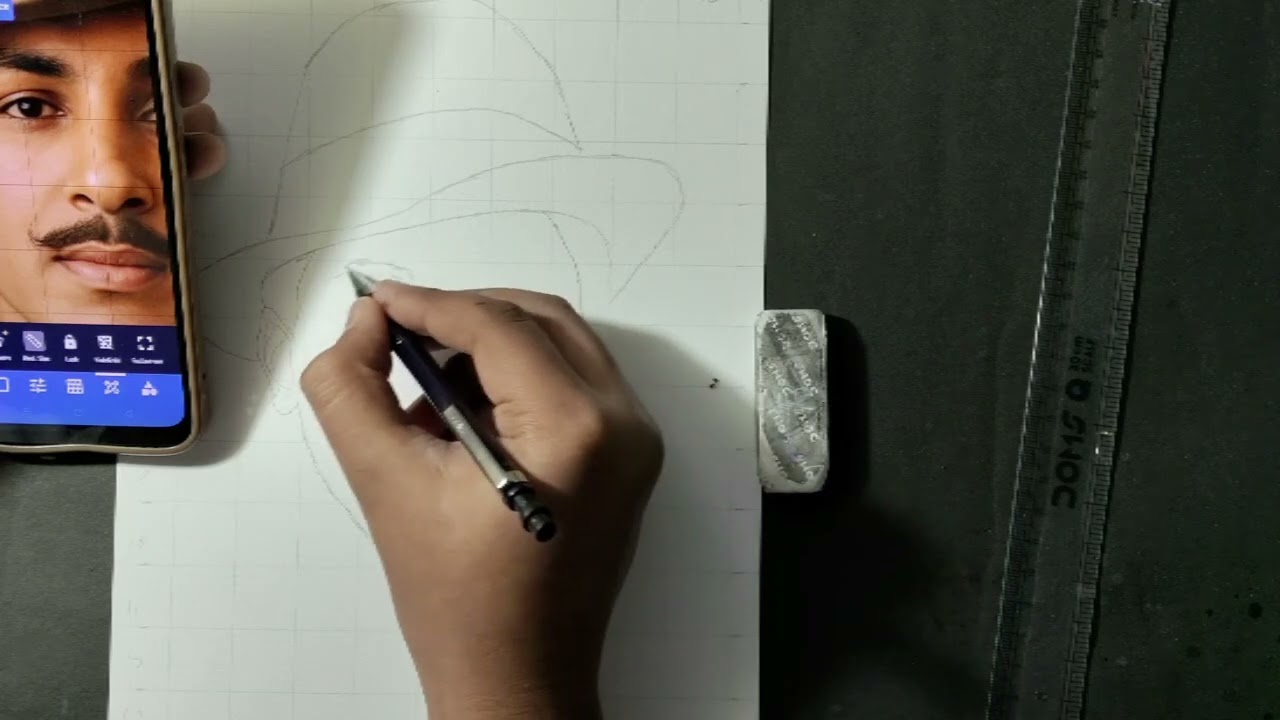 How to draw Bhagat Singh,  Bhagat Singh Drawing,  Republic Day Drawing 🇮🇳