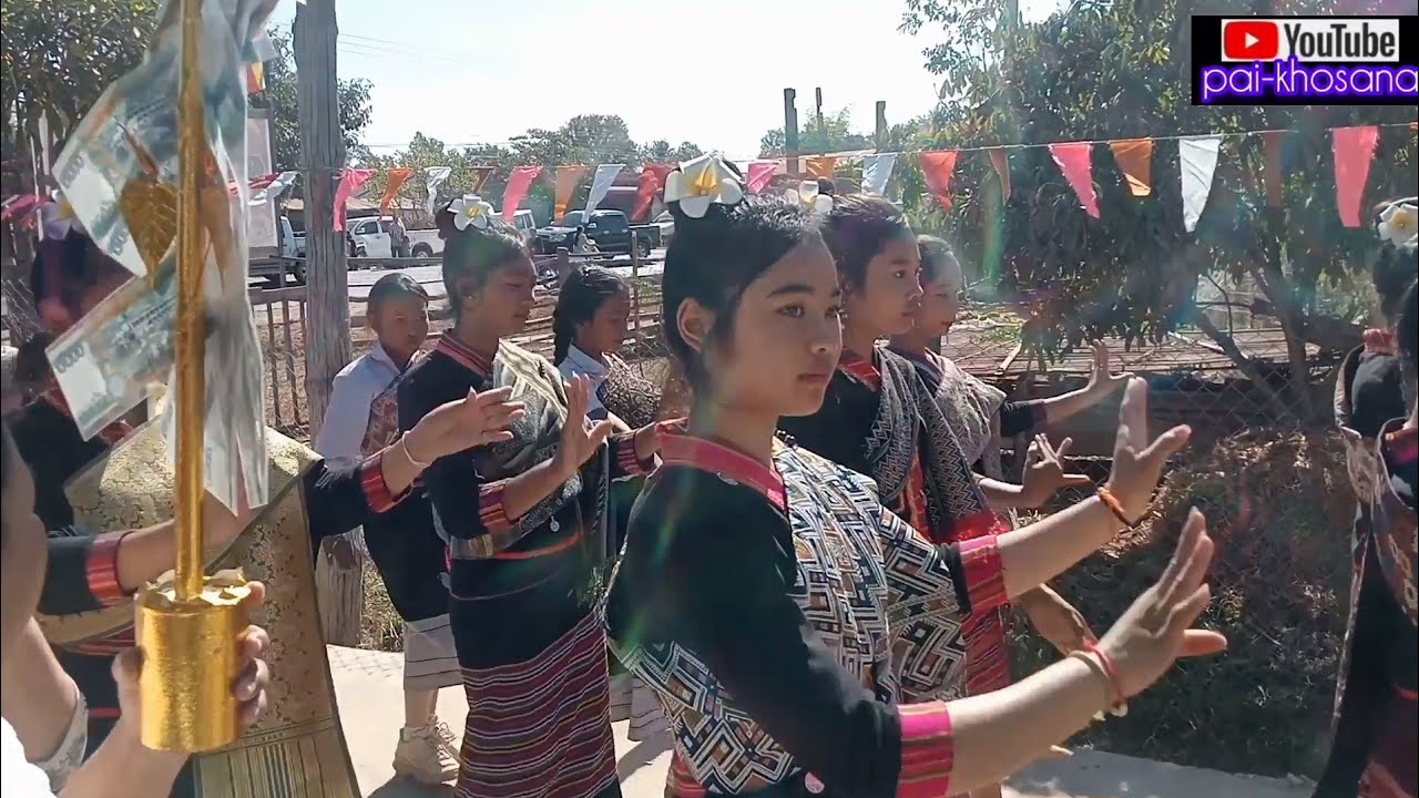 ສິລະປະໂຮງຮຽນມ.ຕນາງລາວຮັບໃຊ້ງານຜ້າປ່າສາມັກຄີ//โรงเรียน ม.ต นาลาว ผ้าป่าสามักคี//pai-khosana